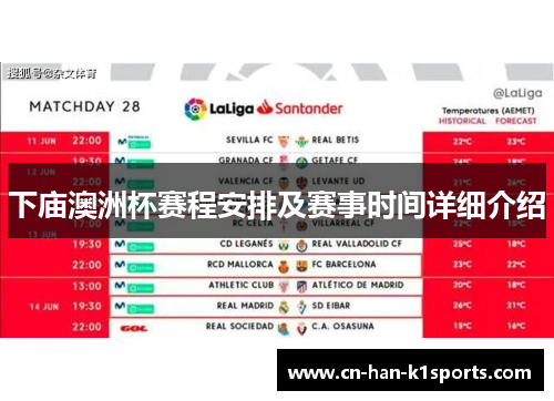 下庙澳洲杯赛程安排及赛事时间详细介绍